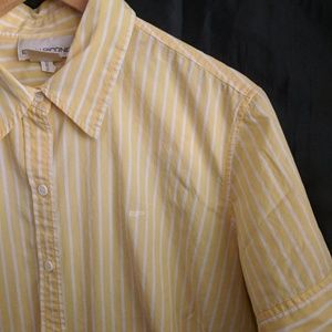 Yellow vertical striped shirt